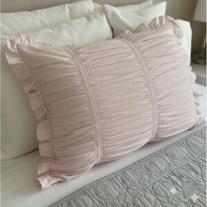 Simply Shabby Chic Ruffle Pillowcase Pink Romantic Cottagecore Rachel Ashwell